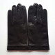 Gants en cuir d'agneau marron "GUILHEM".