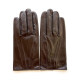 Leather gloves of lamb brown "STEEVE".