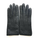 Leather gloves of peccary black "PAUL".