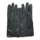 Leather gloves of peccary black "PAUL".