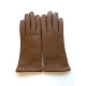 Gants en cuir d'agneau biscuit "ADELINE".