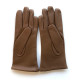 Gants en cuir d'agneau biscuit "ADELINE".