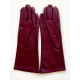 Gants en cuir d'agneau cassis "COLINE".