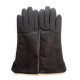 Gants en cuir d'agneau mastic "VIOLETTE".