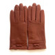 Leather gloves of lamb red "ANEMONE"