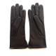 Gants en cuir d'agneau marron "VIOLETTE".