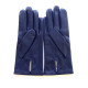 Leather gloves of lamb blue berry "HENRI"