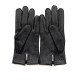 Gants en cuir de cerf noir "COWAL".