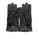 Leather gloves of deer black "COWAL".