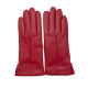 Gants en cuir d'agneau rouge h "THERESE".