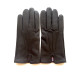 Leather gloves of lamb brown " COWBOY".