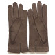 Leather gloves of peccary mink "PATT".