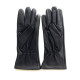 Gants en cuir de chèvre noir et rouge "STAR SCOOTER".