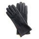 Leather gloves of goat black "STAR SCOOTER".