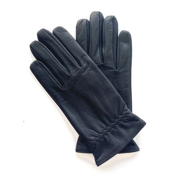 Leather gloves of goat black " SCOOTER H".