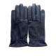 Gants en cuir de chèvre noir "SCOOTER H".