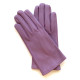 Leather gloves of lamb marshmallow "CAPUCINE"