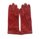 Leather gloves of lamb burgundy "CLEMENTINE"