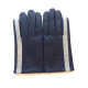 Leather gloves of lamb damson and dove "AKI".