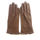 Leather gloves of lamb candied chesnut "JULIE".