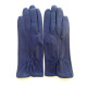 Leather gloves of lamb damson "JULIE".