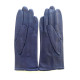 Leather gloves of lamb damson "JULIE".