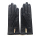 Leather gloves of lamb black "MARIA"