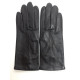 Leather gloves of lamb brown "MARIA"