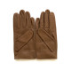 Gants en cuir d'agneau biscuit "AYRTON".