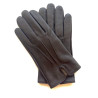 Gants en cuir d'agneau marron "COWBOY".