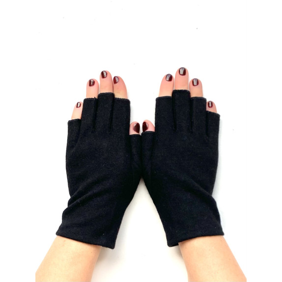 Wool and acrylic mittens "LOUCIA"