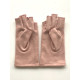 Wool and acrylic pink mittens "LOUCIA"