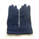 Wool and acrylic blue gloves "LILIA"
