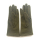 Gants en laine et acrylique kaki "LISON".