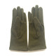 Wool and acrylic khaki gloves "LISON"