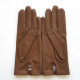 Gants en cuir d'agneau sable "CAPUCINE".