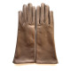 Leather gloves of lamb bronze "COLINE"