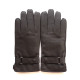 Leather gloves of lamb brown "FAUSTIN".