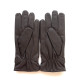 Leather gloves of lamb brown "FAUSTIN".