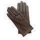 Leather gloves of lamb brown "CAPUCINE".