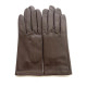 Leather gloves of lamb brown "CAPUCINE".