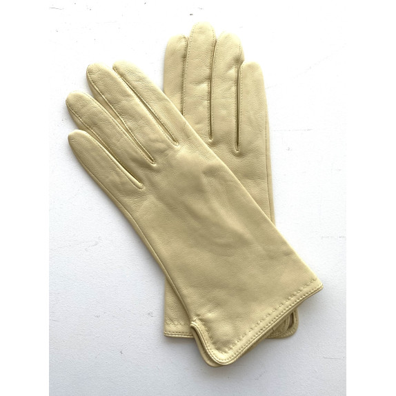 Leather gloves of lamb butter "VIOLETTE"