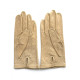 Leather gloves of lamb parchment "CARMELINA".