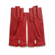 Leather mittens of lamb red "JEANNE"