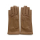 Leather mittens of lamb sand "JEANNE"