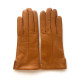 Leather gloves of lamb camel "THERESE".