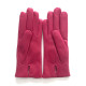 Leather gloves of lamb lilac "CAPUCINE".