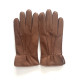 Gants en cuir de cerf tobacco " MARC ".