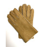 Leather gloves of shearling natural "JIVAGO".