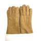 Leather gloves of shearling natural "JIVAGO".